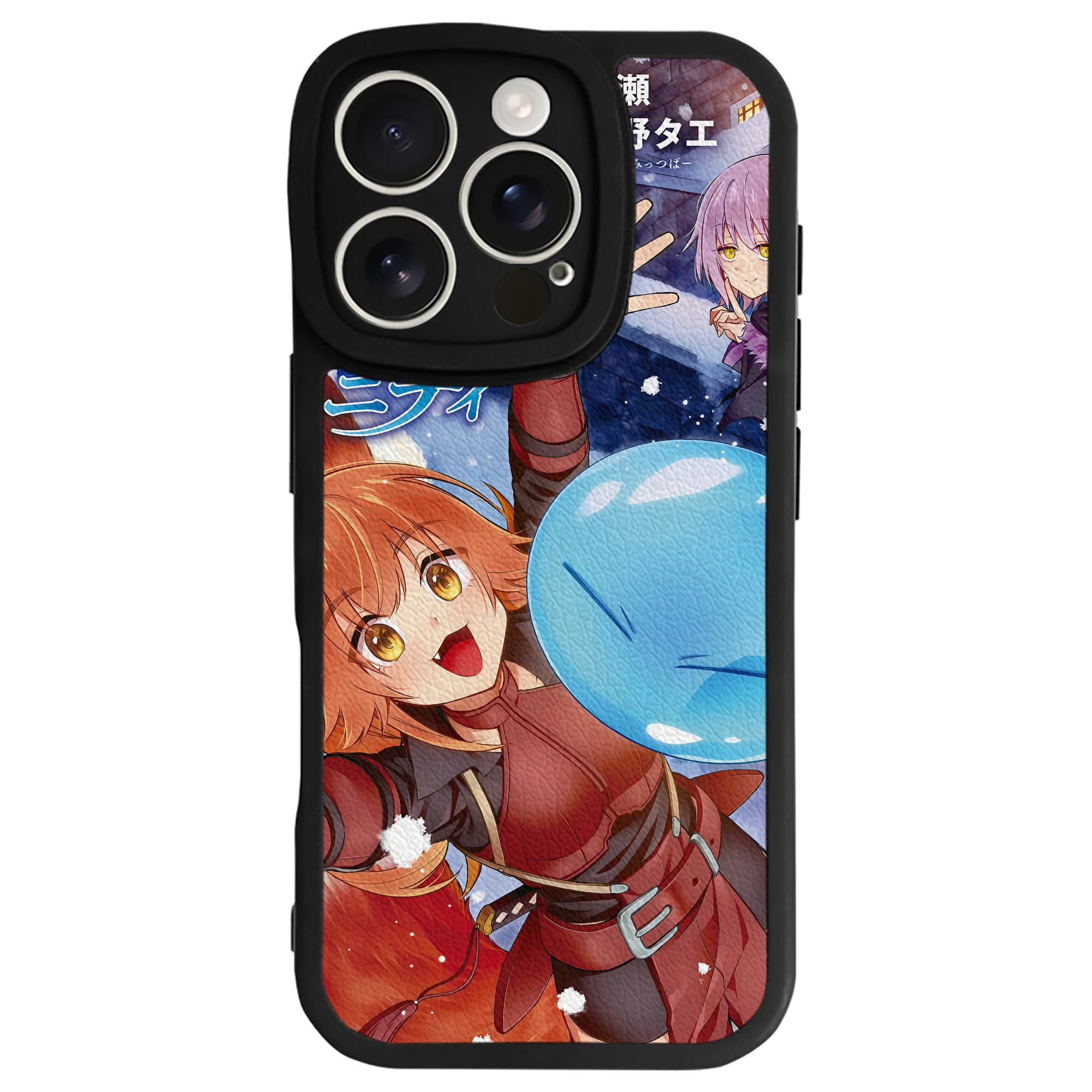 （画像用） 転スラ Regarding Reincarnated to Slime 【iPhone 16シリーズ対応】シリコンスマホケース（レザー調） 材質：シリコン